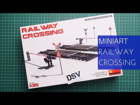 Video: MiniArt 35666 železniční přejezd (1/35)