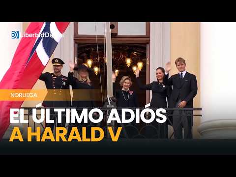 Emoción en Noruega: el saludo de la familia real tras el funeral de Estado