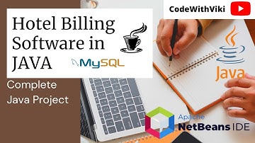 Hotel Billing Software Using java | Java Desktop Application using NetBeans IDE