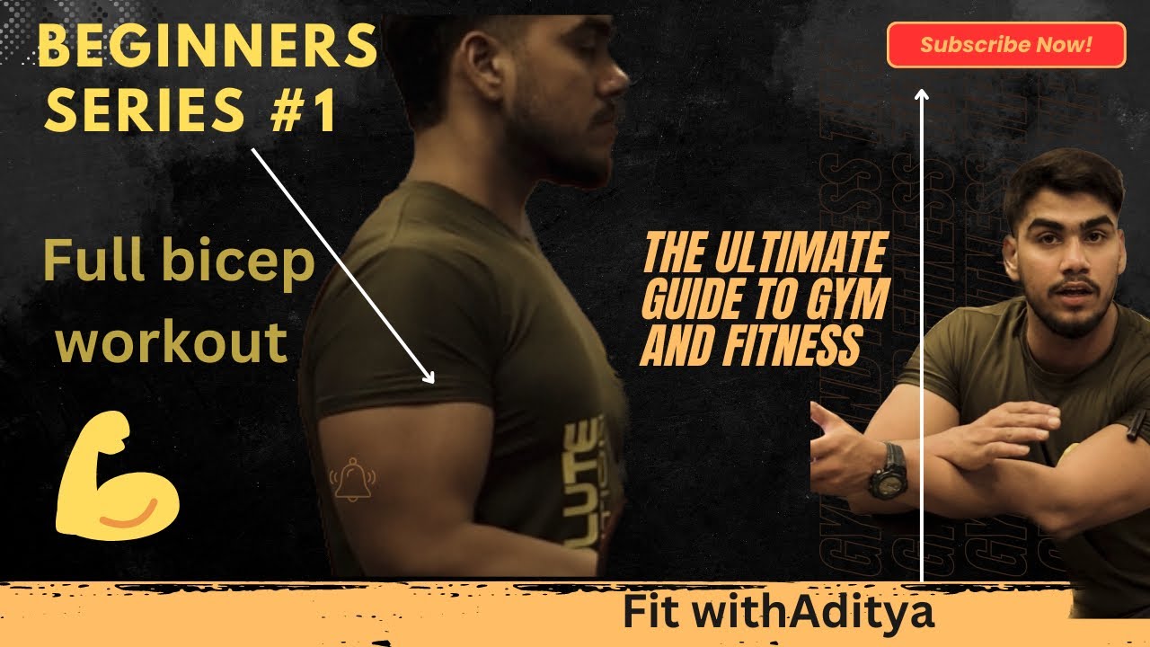 full Bicep workout | beginner series #1| #Fitwithaditya#biceps #trending #gym #beginnerworkout