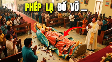 Tượng Đức Mẹ Guadalupe rơi xuống tín hữu và bị vỡ và phép lạ xảy ra ngay sau đó tại Ấn Độ  😱