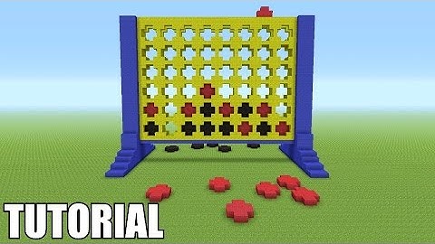 Minecraft Tutorial: How To Make A Connect Four Board (Mini Game)