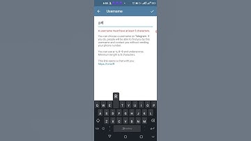 How set your telegram Username on Telegram app.