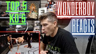 Breaking Down My TOP 5 UFC FINISHES!! Wonderboy Reacts