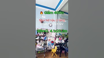 🔥 Giảm 400tr Nhà Nở hậu 2 tầng Phan Huy Ích GV, 125m2, 4 1x23 2m chỉ 8 x tỷ