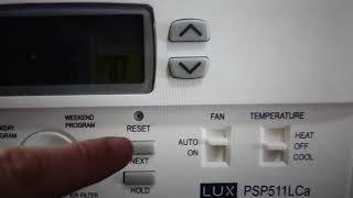LuxPro Thermostat | How to Unlock