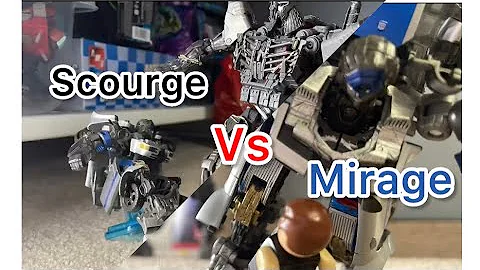 Transformers Stop Motion Rise of the Beasts Scourge Vs Mirage Fight Scene