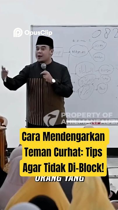 Cara Mendengarkan Teman Curhat: Tips Agar Tidak Di-Block!#ustadzhilmanfauzi #podcastartis #indonesia