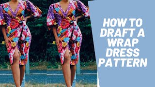 HOW TO DRAFT A CURVED WRAP DRESS PATTERN