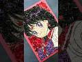【美少女戦士セーラームーン】2500本の花と爪楊枝で、セーラーマーズを再現してみたら… #セーラームーン #sailormoon #フラワーアレンジメント #drawing