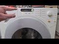 miele novotronic w1613 putting into test mode and reading error codes