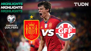 España vs. Georgia - HIGHLIGHTS | UEFA Qualifiers 2023 | TUDN