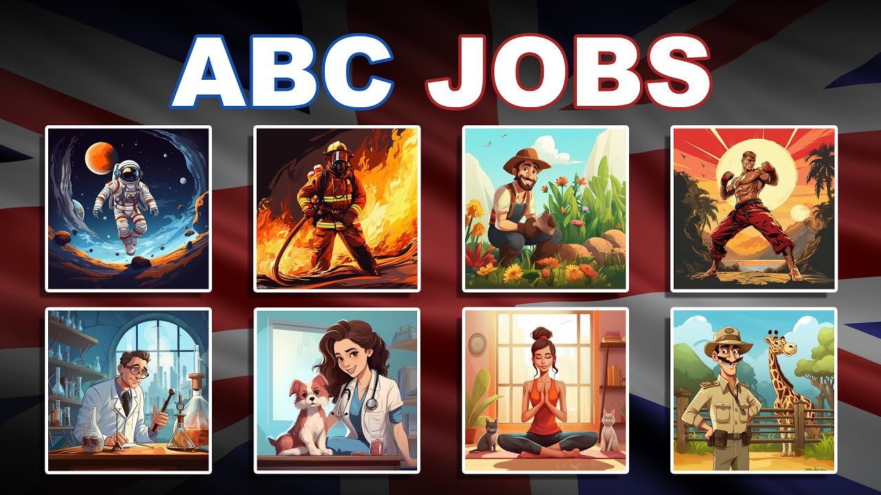 Abc Jobs And Occupations Job Alphabet From A To Z With Picture