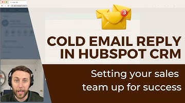 Cold email reply in HubSpot CRM