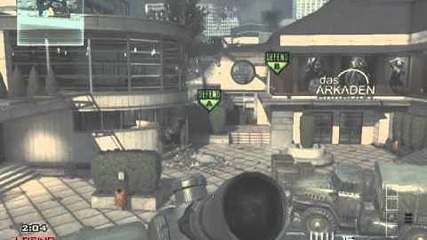 MW3 Random Quickscope Through Hedge (S&D)