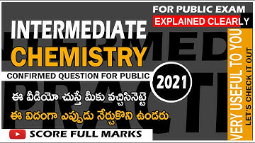 #makethingshappen INTERMEDIATE CHEMISTRY DAMN SURE PUBLIC QUESTIONS || YOU WILL GET THIS ||