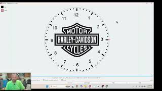Clock built 100% in Lightburn screenshot 3