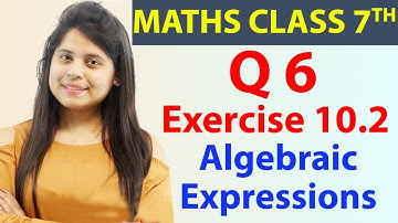 Q 6, Ex 10.2 - Algebraic Expressions - Chapter 10, Maths Class 7th - NCERT, CBSE