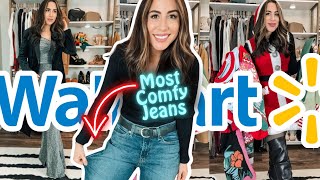 ⭐️NEW WALMART Winter/ Christmas Try On Clothing Haul 2023 with the Most comfortable jeans!