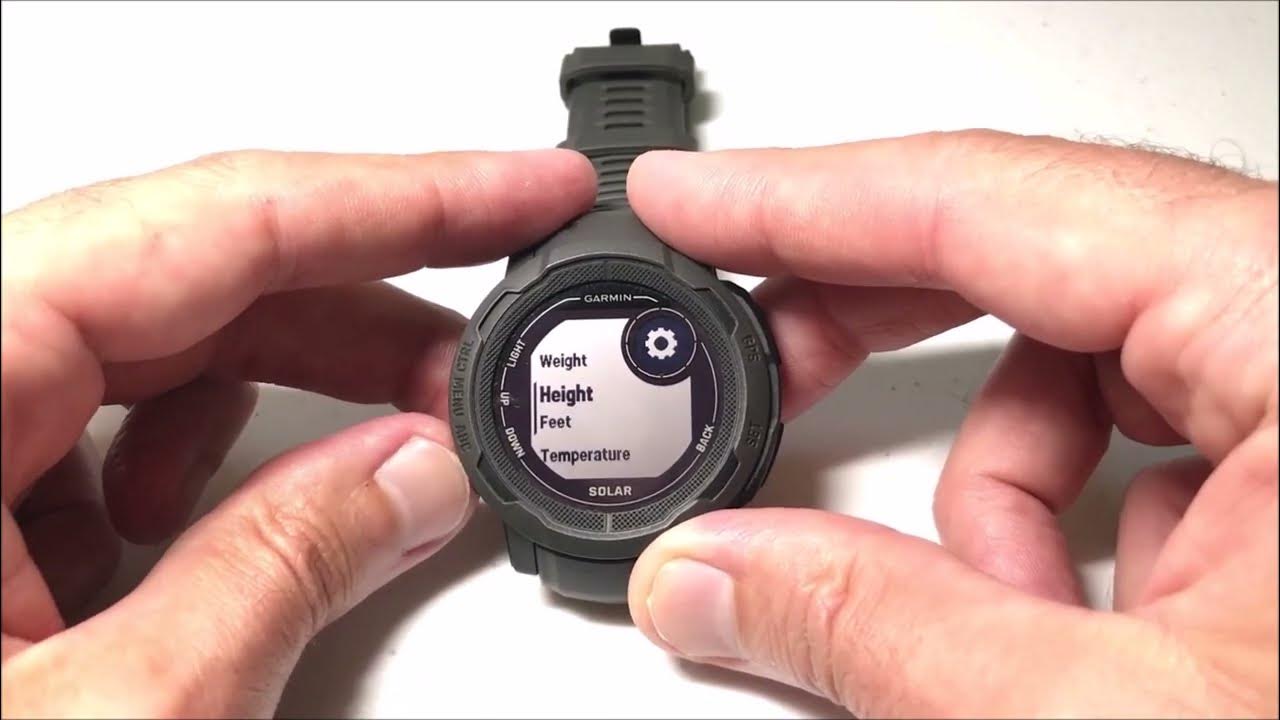 Garmin Instinct 2 Switch Temperature Units (Celsius vs. Fahrenheit