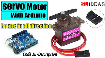 servo motor  arduino | servo motor tutorial | Code in Discription