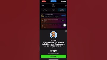 BITS ACADEMY | Watch episode 07 "NFT and Digital Art" from Bits Academy and enter the secret code