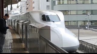 JR東海N700A系幹ﾄｳG37編成が新横浜駅にのぞみ92号東京行きとして到着停車する動画（2023.5）