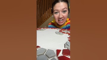 Mushie mosaic table continued!