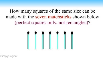 How many squares of the same size can be made with the seven matchsticks ?? || Matchstick Puzzles