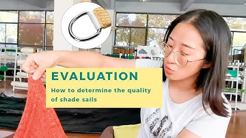 Three conditions judge the quality of shade sail products