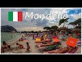 🇮🇹 Palermo Mondello Italy Beach Walk 4K  🏖 4K Beach Walking Tour ⛅️ Sicily 🇮🇹 (Cloudy Day)