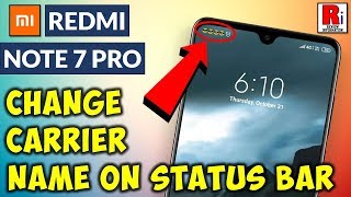How to Change Carrier Name on Status Bar in Redmi Note 7 Pro screenshot 5
