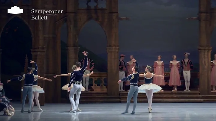 Swan Lake Pas de Sept Princess & Prince Siegfrieds...