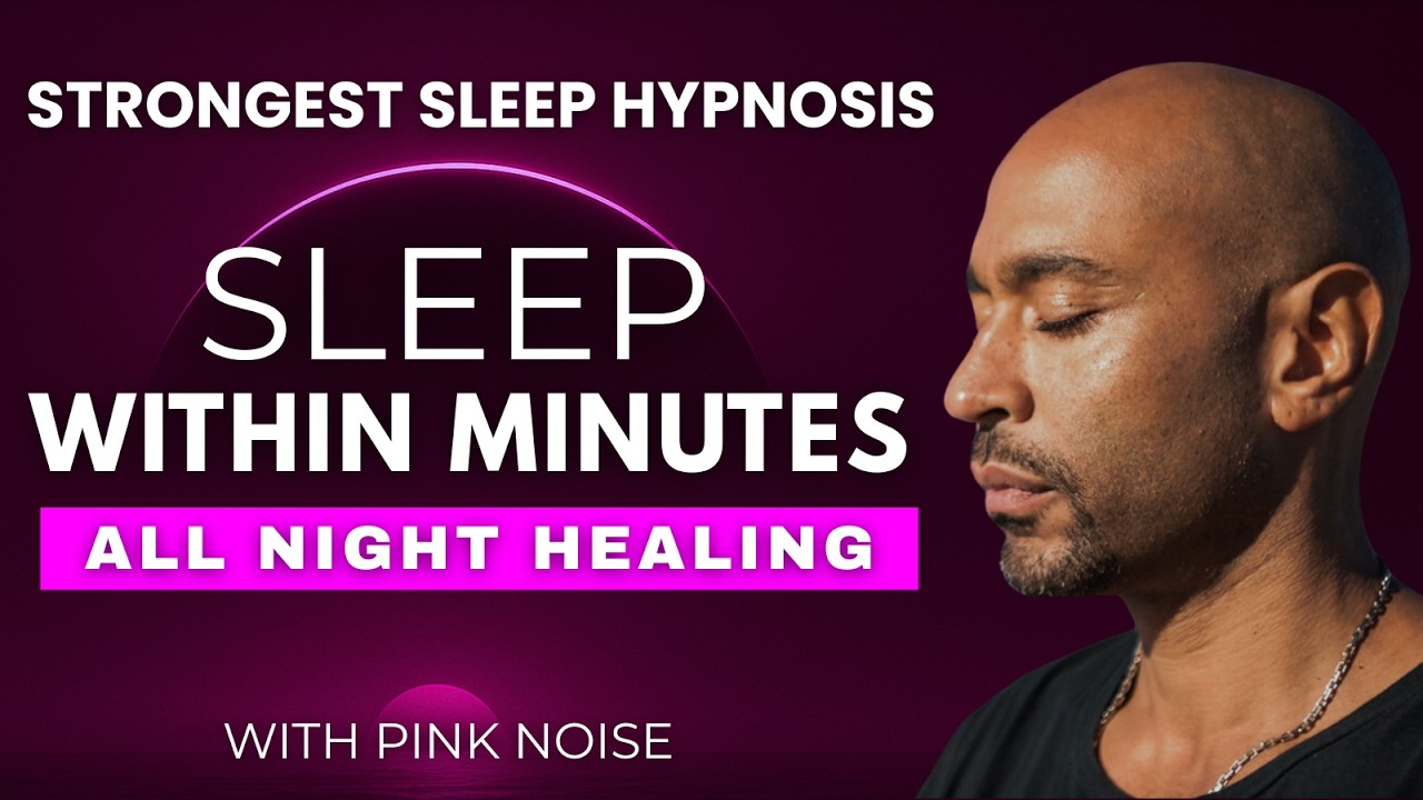 Deep Sleep Hypnosis, Guided Sleep Meditation | Pink Noise
