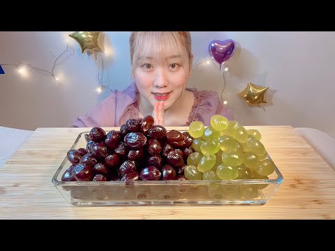 ASMR コロロ プチッと弾けるグミ Gummy with a Bubble Wrap Texture【日本語字幕】【咀嚼音/ Mukbang/ Eating Sounds】