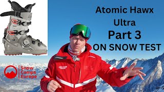 2024 Atomic Hawx Ultra XTD 130 BOA GW Ski Boots on Snow Test with Snow Camps Europe