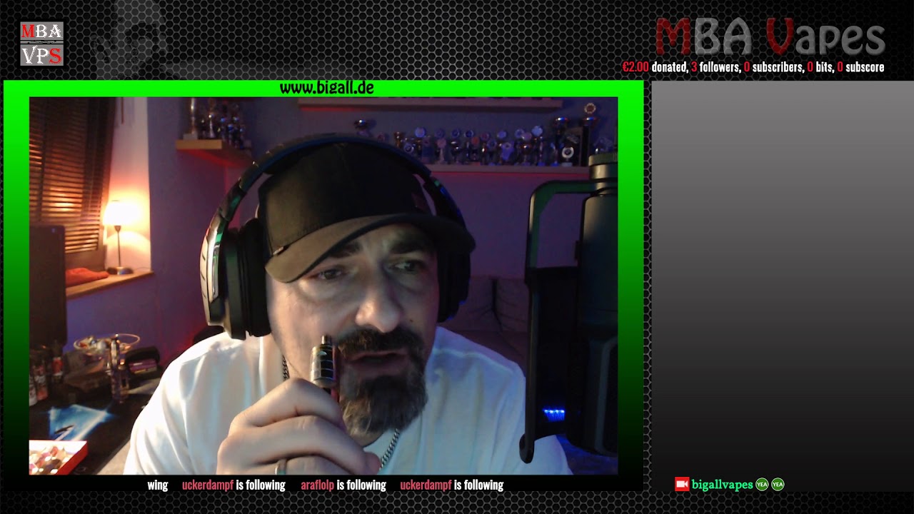 Big All´s Dampferkonsum #6 Dampfen und Zocken:) live