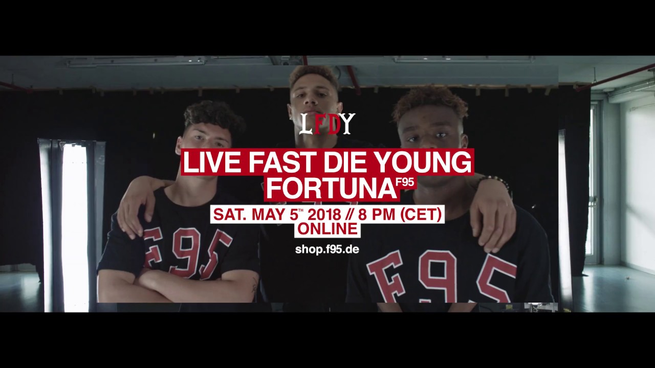 Kooperation zwischen Fortuna Düsseldorf and dem Düsseldorfer Label LFDY (Live Fast Die Young)