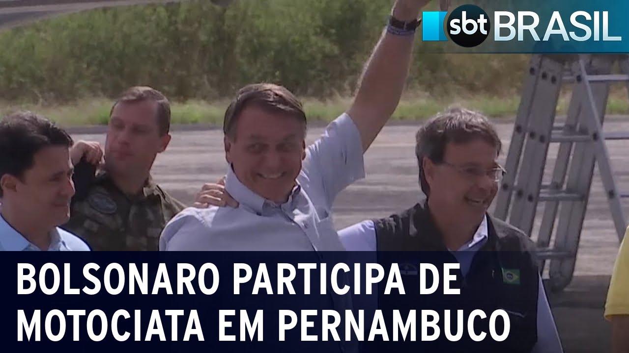 Em Pernambuco, Bolsonaro participa de motociata e Marcha Para Jesus | SBT Brasil (17/09/22)