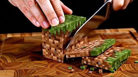 Satisfying Minecraft Block Cutting ASMR