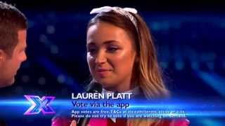 Lauren Platt misses a kiss from Dermott O'leary