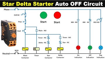 Star Delta Starter को Automatic  OFF करने के लिए Wiring करना सीखे @ElectricalTechnician