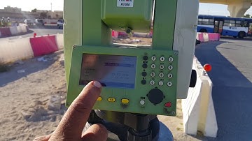 Orientation with Coordinates (Total Station Setup when station & Backsight Coordinates are given)