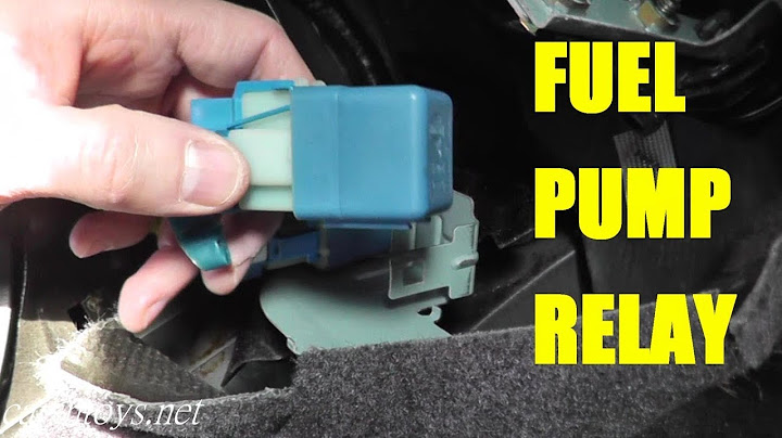 Fuel Pump Relay Testing And Replacement Youtube
