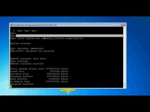 Configure In-Memory in Oracle 12c database - YouTube