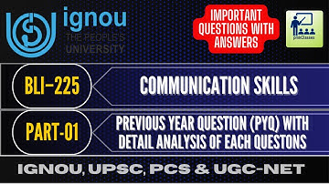 IGNOU  BLI-225  PREVIOUS YEAR QUESTIONS (PYQ) AND MOST  IMPORTANT QUESTIONS WITH ANSWERS (PART-01)
