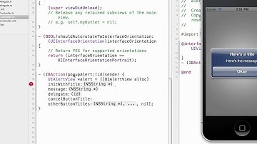 Create a PopUp Alert in XCode 4