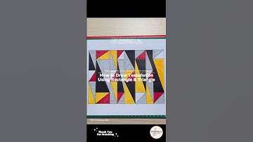 How to Draw Tessellation Pattern using Rectangle and Right Triangle #howtodraw #easydrawing