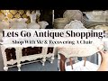 ANTIQUE SHOPPING ~ BEAUTIFUL HOME DECOR FINDS ~ RECOVERING ANTIQUE CHAIR DIY ~ Monica Rose