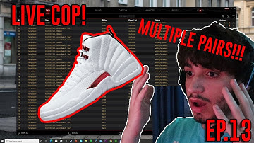 JORDAN 12 TWIST NSB LIVE COP! - How To Sneaker Bot Ep.13